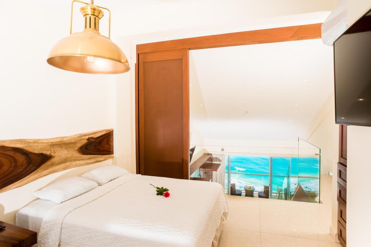 2 Story Oceanfront Penthouses On Cancun Beach! Exteriör bild