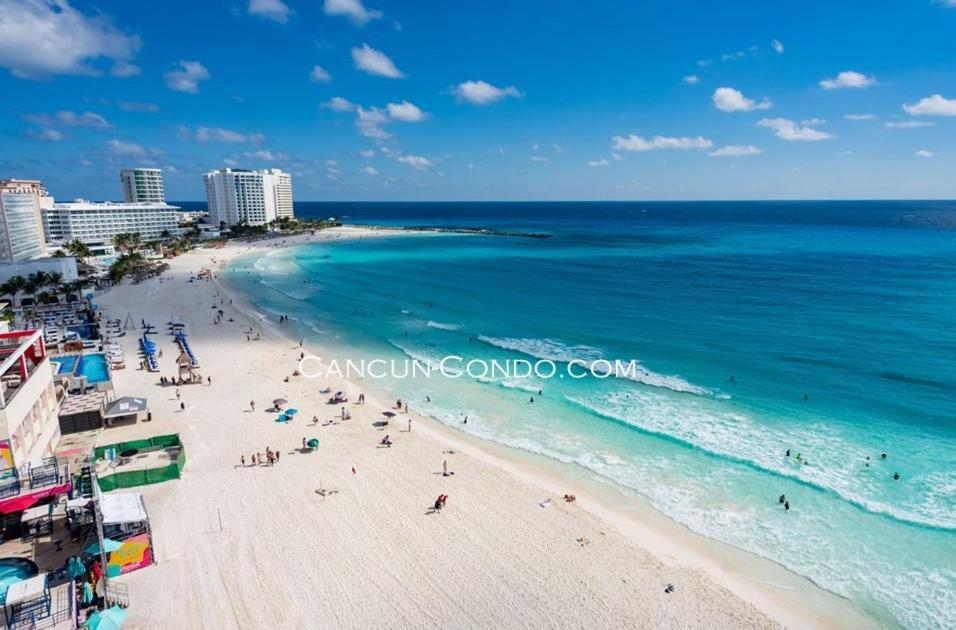 2 Story Oceanfront Penthouses On Cancun Beach! Exteriör bild